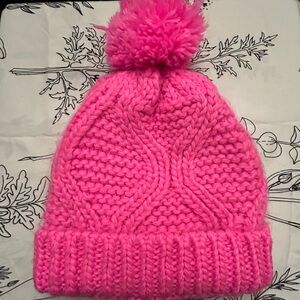 Pink eUty Knitted Pom-Pom Beanie